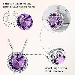 Bestyle Dainty 925 Sterling Silver CZ Round Diamond