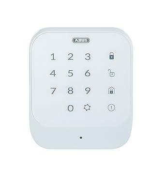 ABUS Funk-Tastatur Smartvest zur De- und Aktivierung der Funk-Alarmanlage | Code oder RFID Chip | Touchpad mit Beleuchtung | 