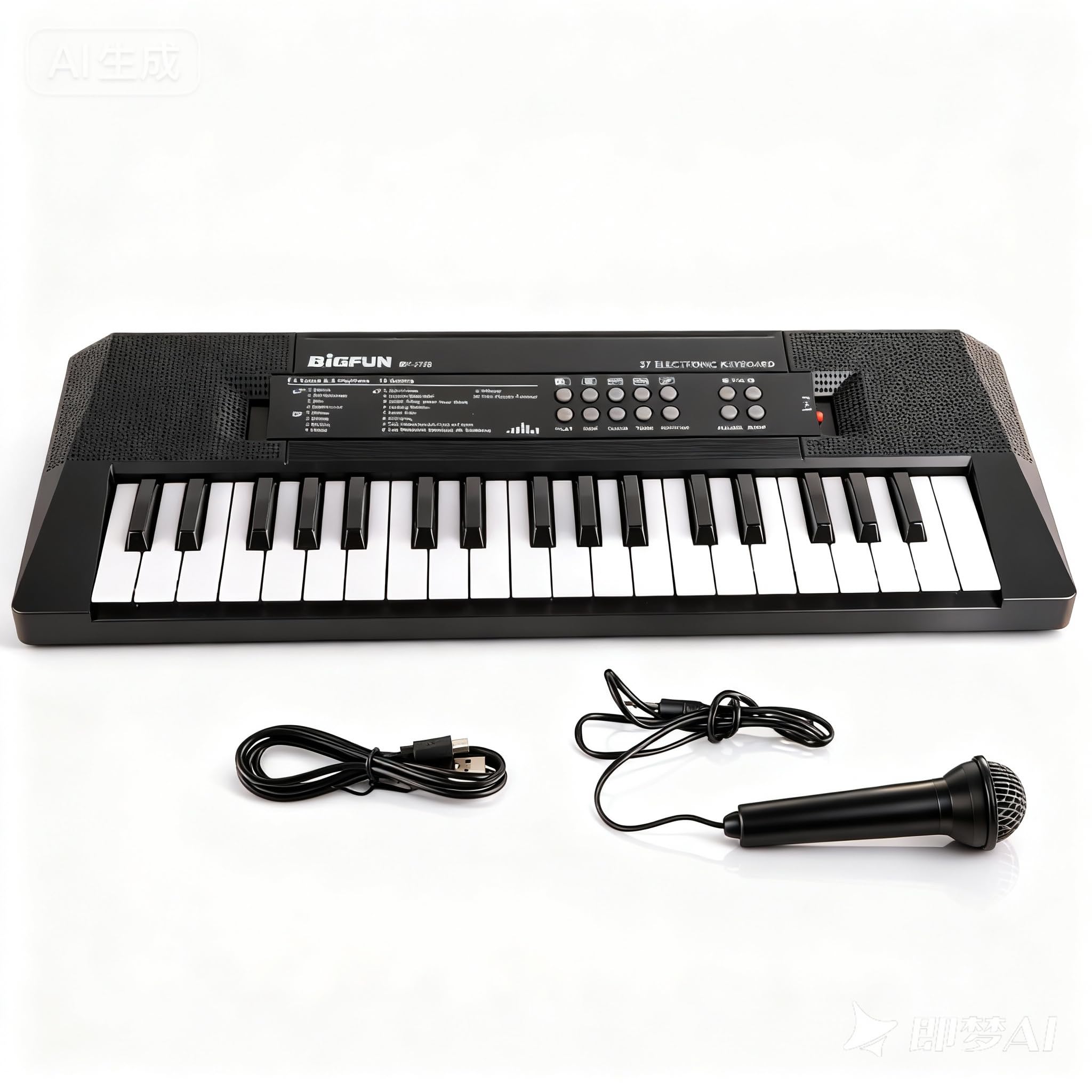 37 Key Compact Keyboard, Keyboard Piano Compact Digital Keyboard Digital Piano Keyboard with Built in Microphone Safe and Eco Friendly for Kids Adults