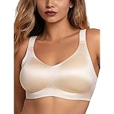 COMFELIE Bras for Women 2025 Luxury Satin Curve Pop NanoSoft Seamless Wireless Bra with Laundry Bag