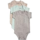 123 Bear Baby Cotton Spandex short-sleeve bodysuits unisex boy girl