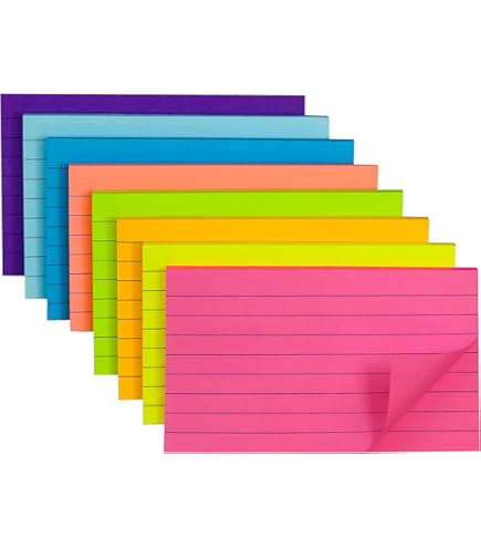 Amazon.com : Post-it Notes, 3 in x 5 in, 5 Lined Sticky