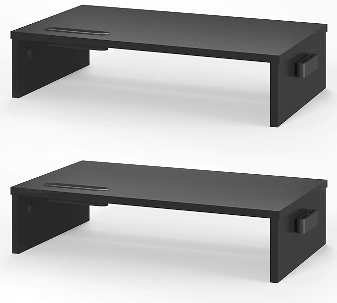 BONTEC Wood Monitor Stand Riser, Desktop Monitor Stand Amazon.co.uk