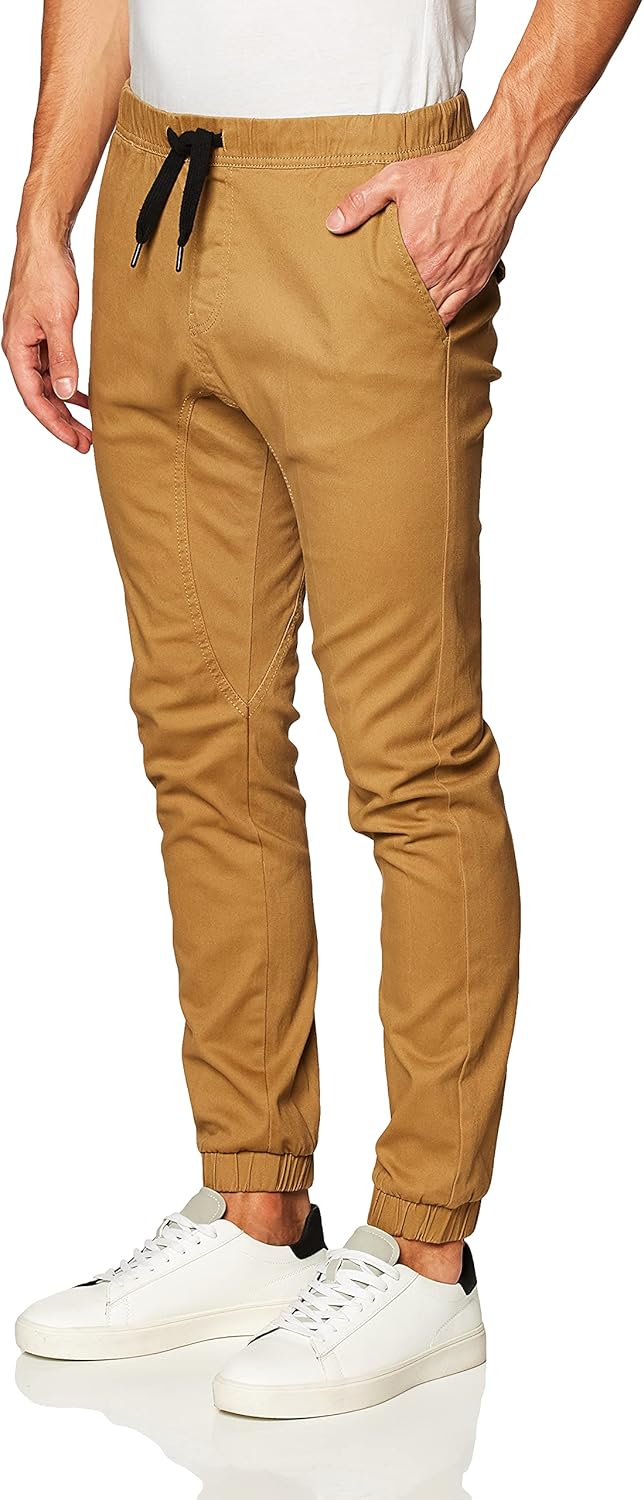 Southpole Men's Basic Stretch Twill Jogger Pants-Reg and Big & Tall Sizes: Clothing
