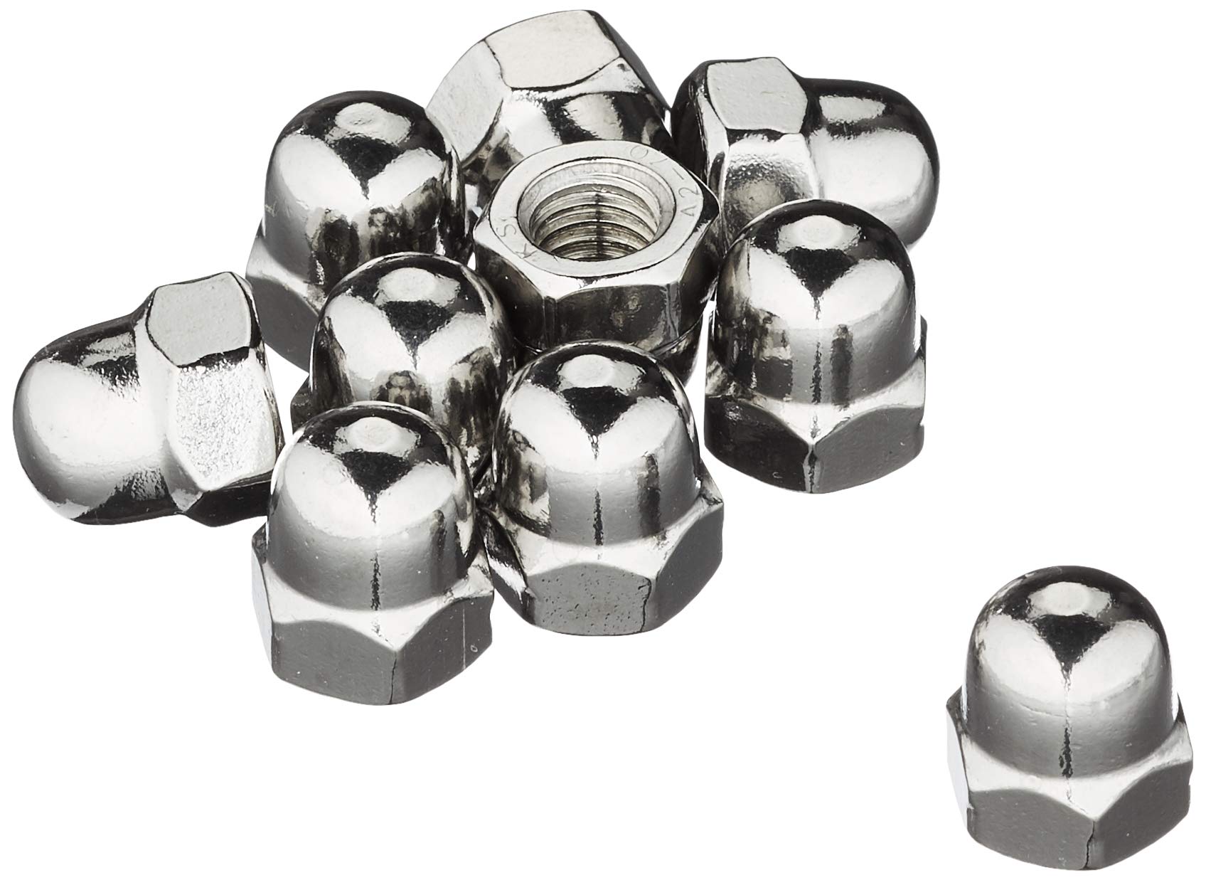 25 x Hex Cap Nuts M8 Stainless Steel A2 DIN1587 High Shape Cap Nuts