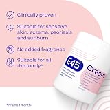 E45 Moisturiser 500g Tub for Dry Skin Eczema Psoriasis Sunburn view 3