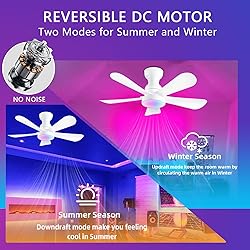 NKPU 36inch Ceiling Fans with Lights and Remote/App