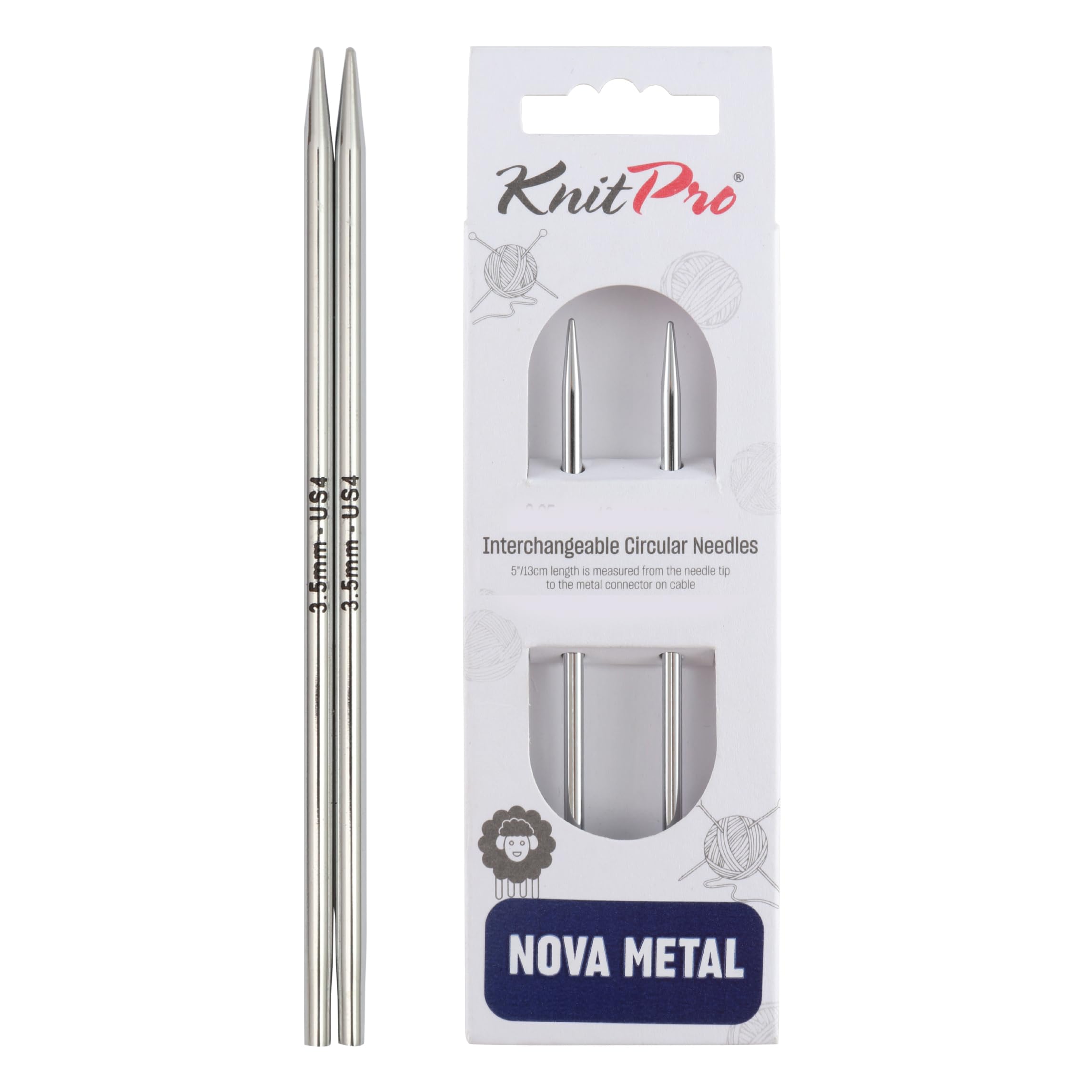 KnitPro Nova Interchangeable Circular Needles 5" (13cm) | 3.50mm