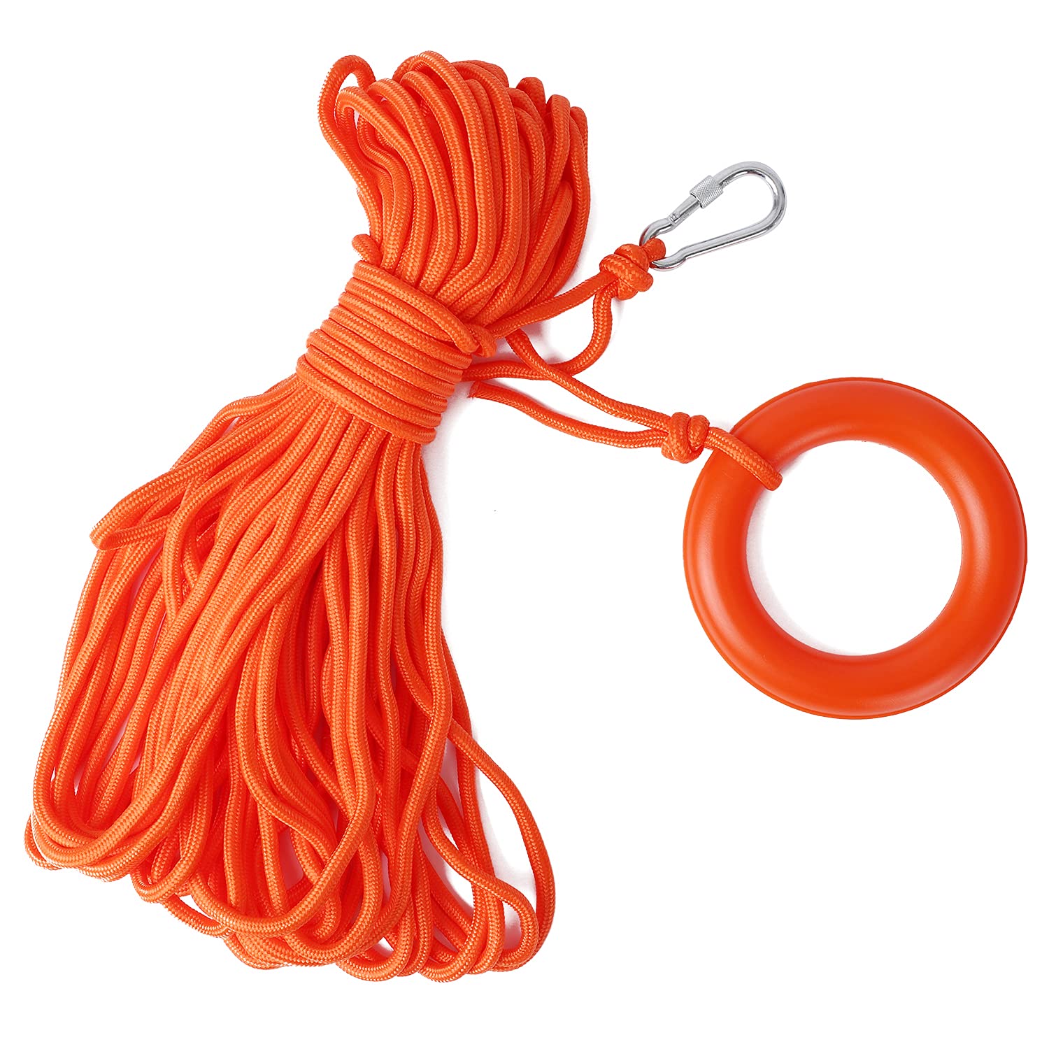 Lifeguard Throw Rope Rescue Water Floating Lifesaving Rope 98.4FT, Outdoor Professional Throwing ...