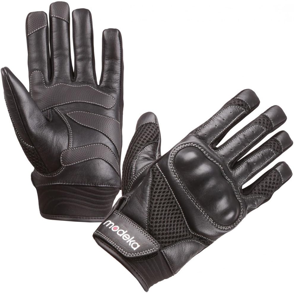 Modeka Airing Glove Men's Leather/Textile – Black