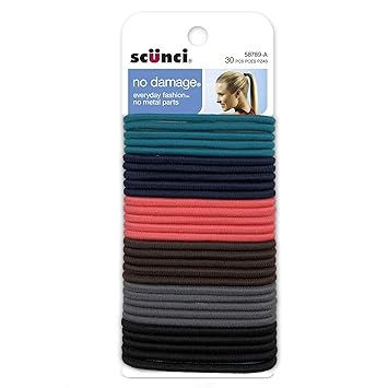 Amazon Com Scunci No Damage Effortless Beauty Large Multicolor