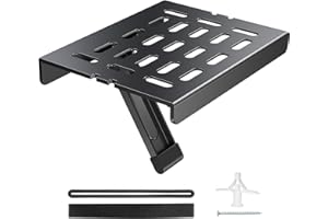 Mounting Dream Adjustable TV Top Shelf Mount Holder for Fire TVs, Apple TV, Roku 3 Streaming Media Player, and Other Media Box, Easy to Install, Max Load 11 lbs, MD5605