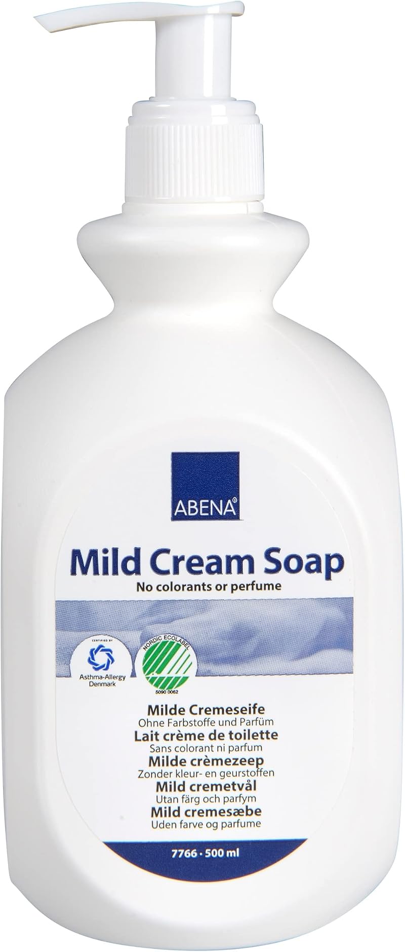 ABENA Mild Cream Soap 500 ml Colourant Fragrance Free pH Neutral