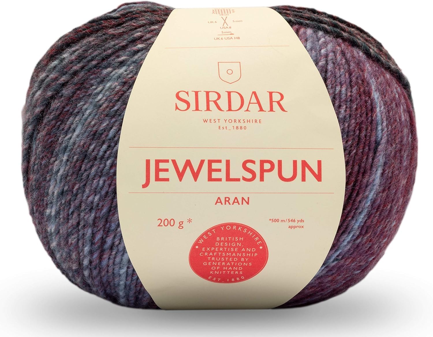 Sirdar Jewelspun Aran, Nordic Noir (842), 200g