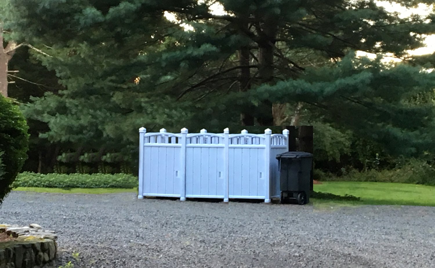 Outdoor Garbage Carts Storage Garbage Storage Shed Triple Unit The