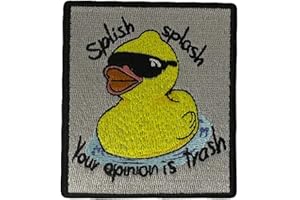 Splish Splash Your Opinion is Trash Morale Patch, FILSEF, Meme Patch for Backpacks, Military Patch, Hook and Loop, Tactical, Murph, Veteran Owned