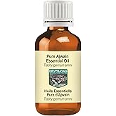 Devprayag Ajwain Essential Oil (Trachyspermum ammi) Pure | Non-Sticky | Non-Greasy | Lightweight | Men & Women | All Skin Types | Steam Distilled 30ml (1 oz)