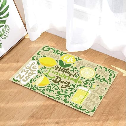 Shuhui Green Leaf Lemon Juice Lemon Slice Text Warm Affection Wood
