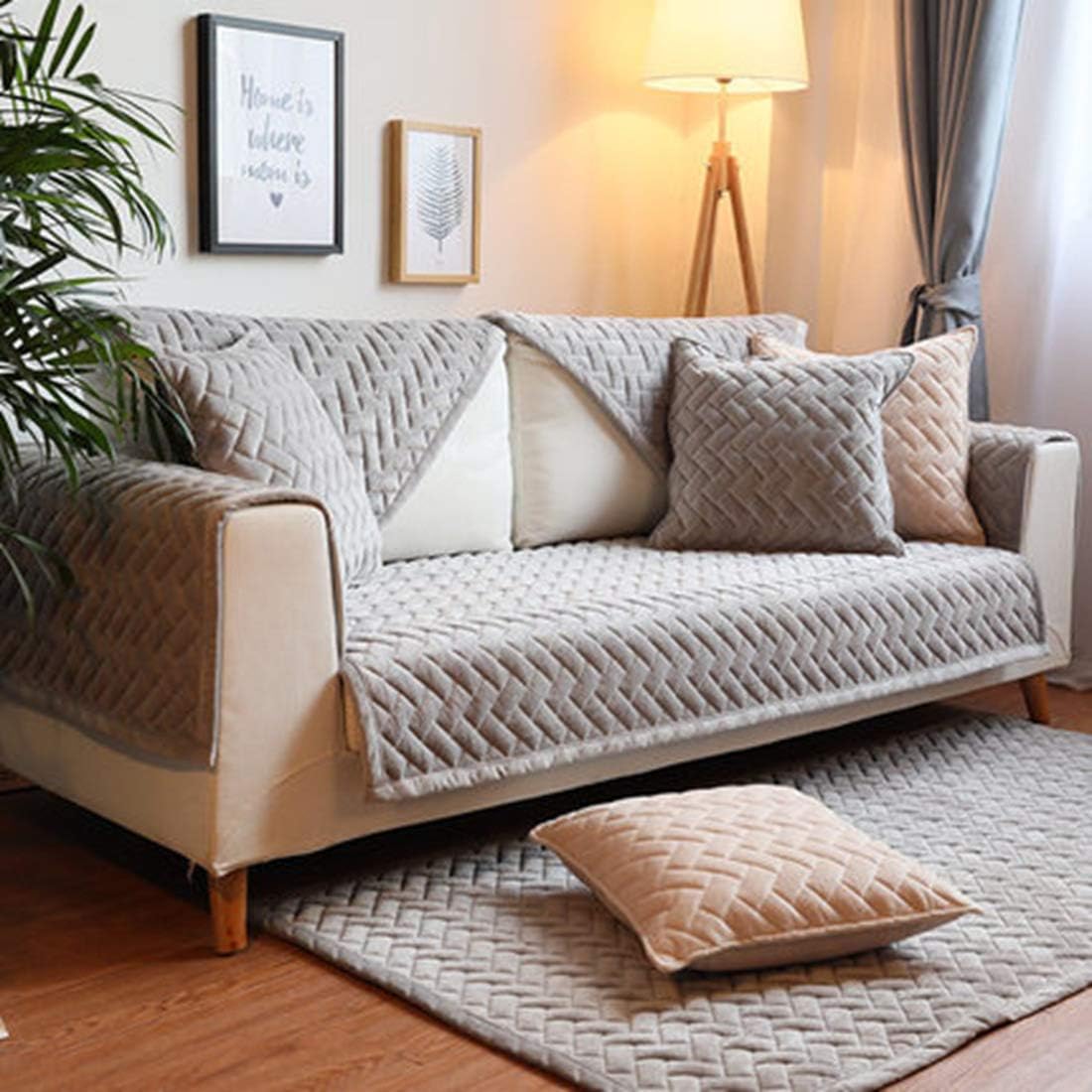 Best grey cotton slipcovers for couches and loveseats