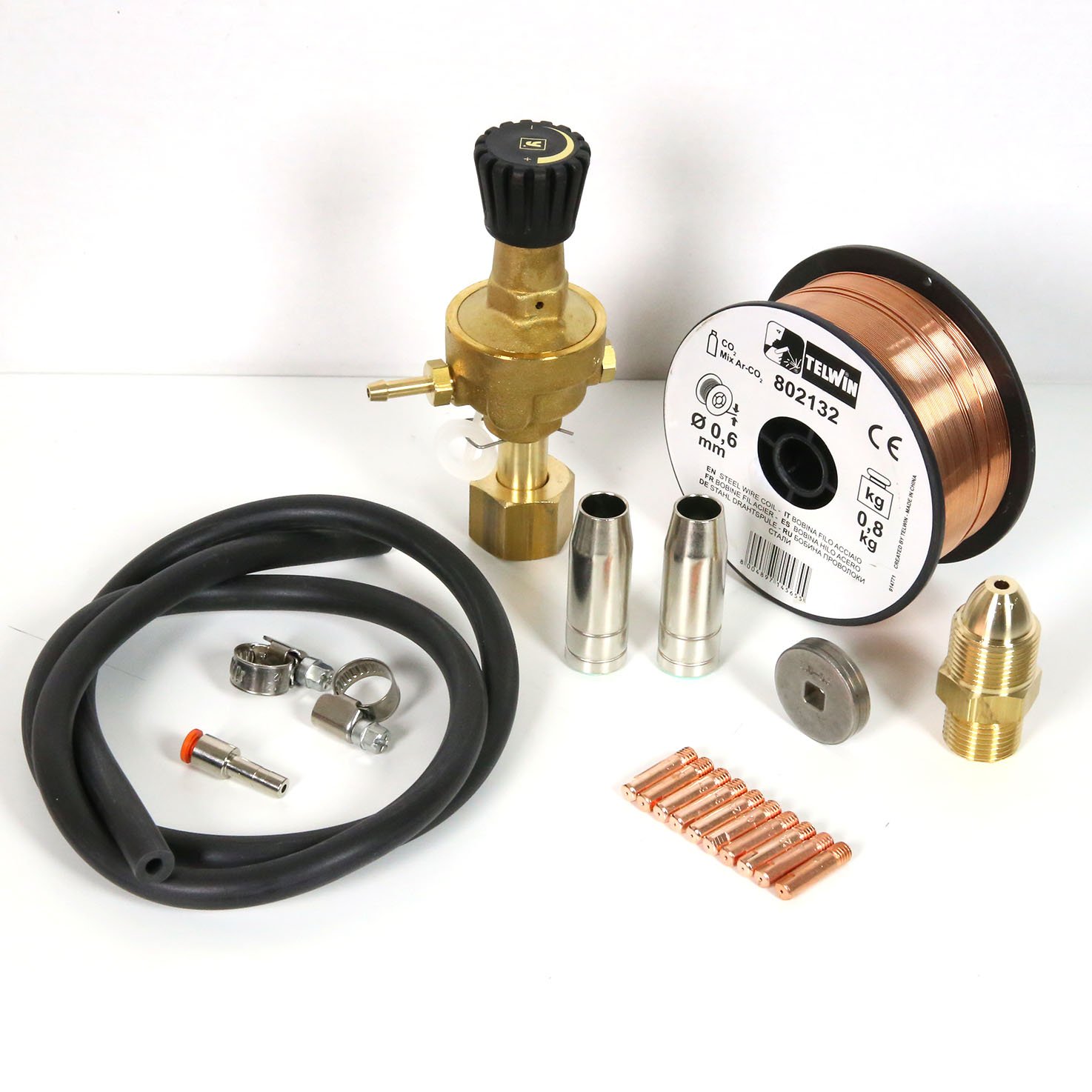 Telwin Lost Cylinder Steel Welding Kit, Acciaio - ricaricabile, multi-coloured, 1