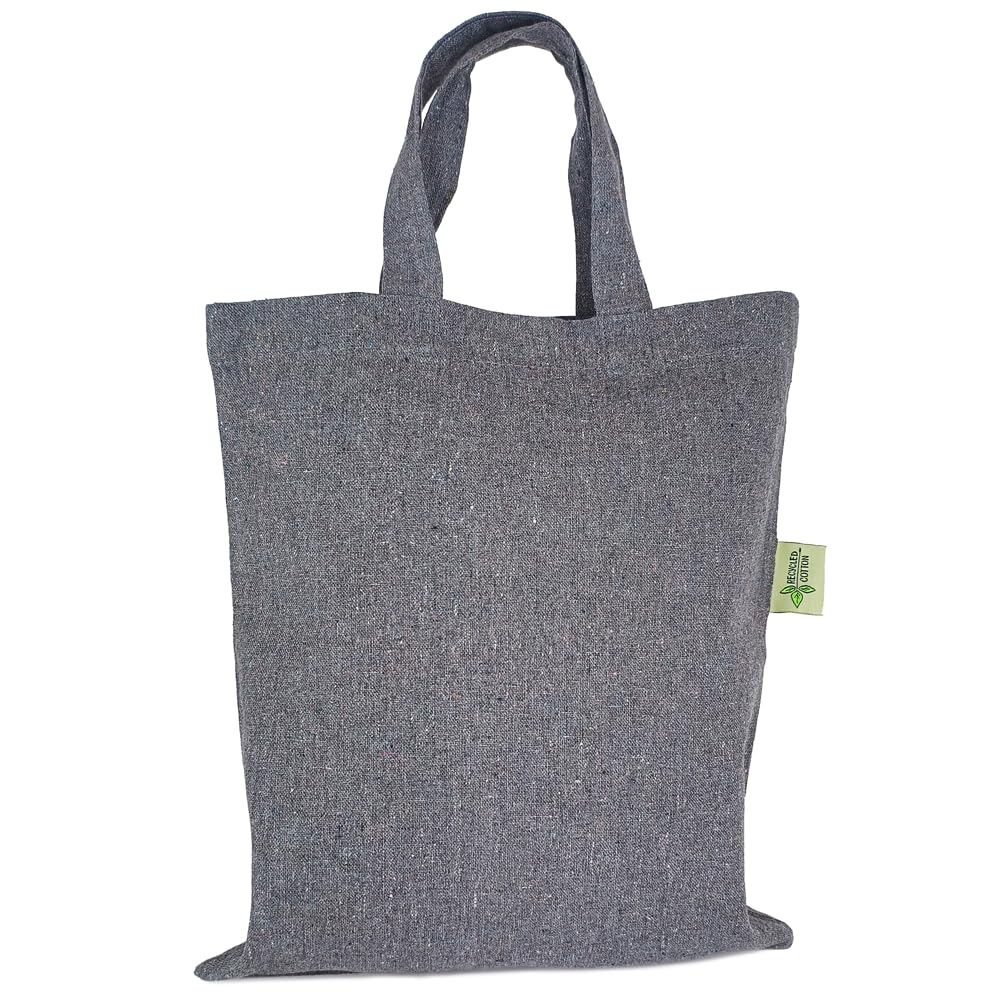 Cottonbagjoe Cotton bag for painting, zoo animals, mandalas, 5 motifs, short handle, DIN A4, gift bag, jute bag, nursery, school Grey Size: One Size