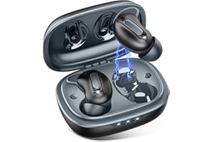 AGGOO Sleep Earbuds, Mini ANC Wireless Earbuds Bluetooth 5.4 Headphones Deep Bass Stereo, 48H Playtime Ear Buds, 4 ENC Noise Cancelling Mic, In Ear IP7 Waterproof Earphones for Side Sleepers,Touch Control