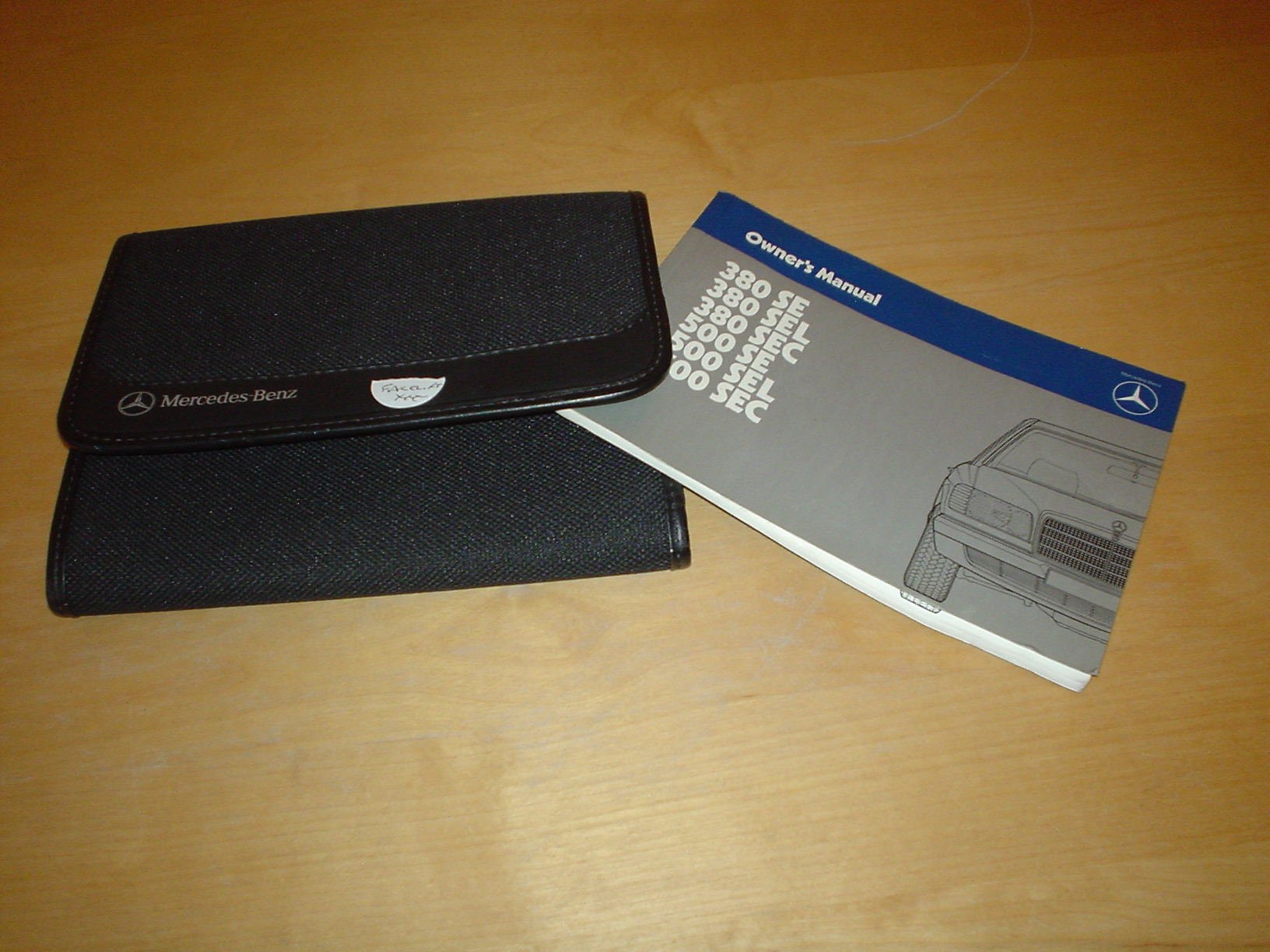 MERCEDES BENZ W126 II S-CLASS OWNERS MANUAL HANDBOOK (1979 - 1992) -