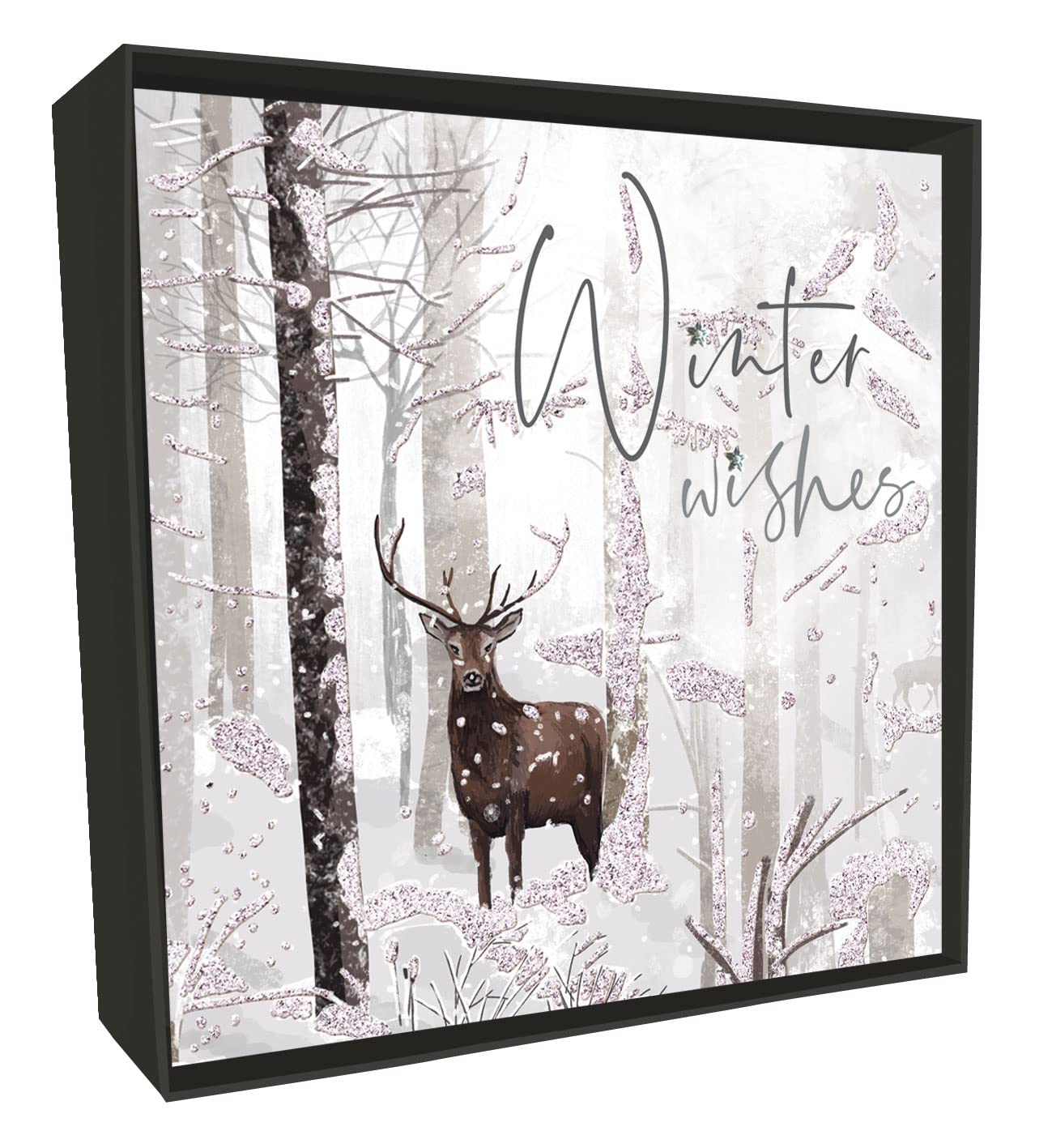 Box of 6 Winter Woodland Luxury Hand-Finished Christmas Cards Card Boxes XLSB042