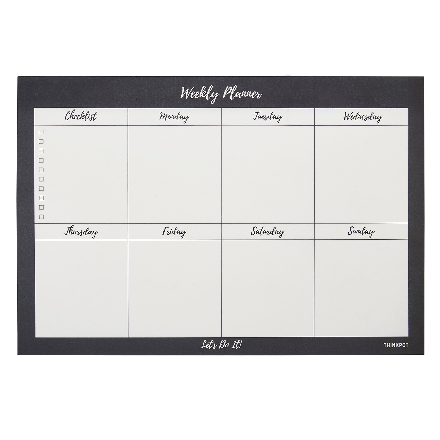 Thinkpot Lets Do Weekly Planner Pad Amazon.in Office Products