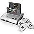 Retro-Bit Retro Duo 2 in 1 Console System – for Original NES and SNES Games – Silver/Black