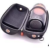 Portable Carrying Case Hard Shell Travel Storage Case with Adjustable Shoulder Strap Replacement for Pulse 4 Bluetooth Speaker Black