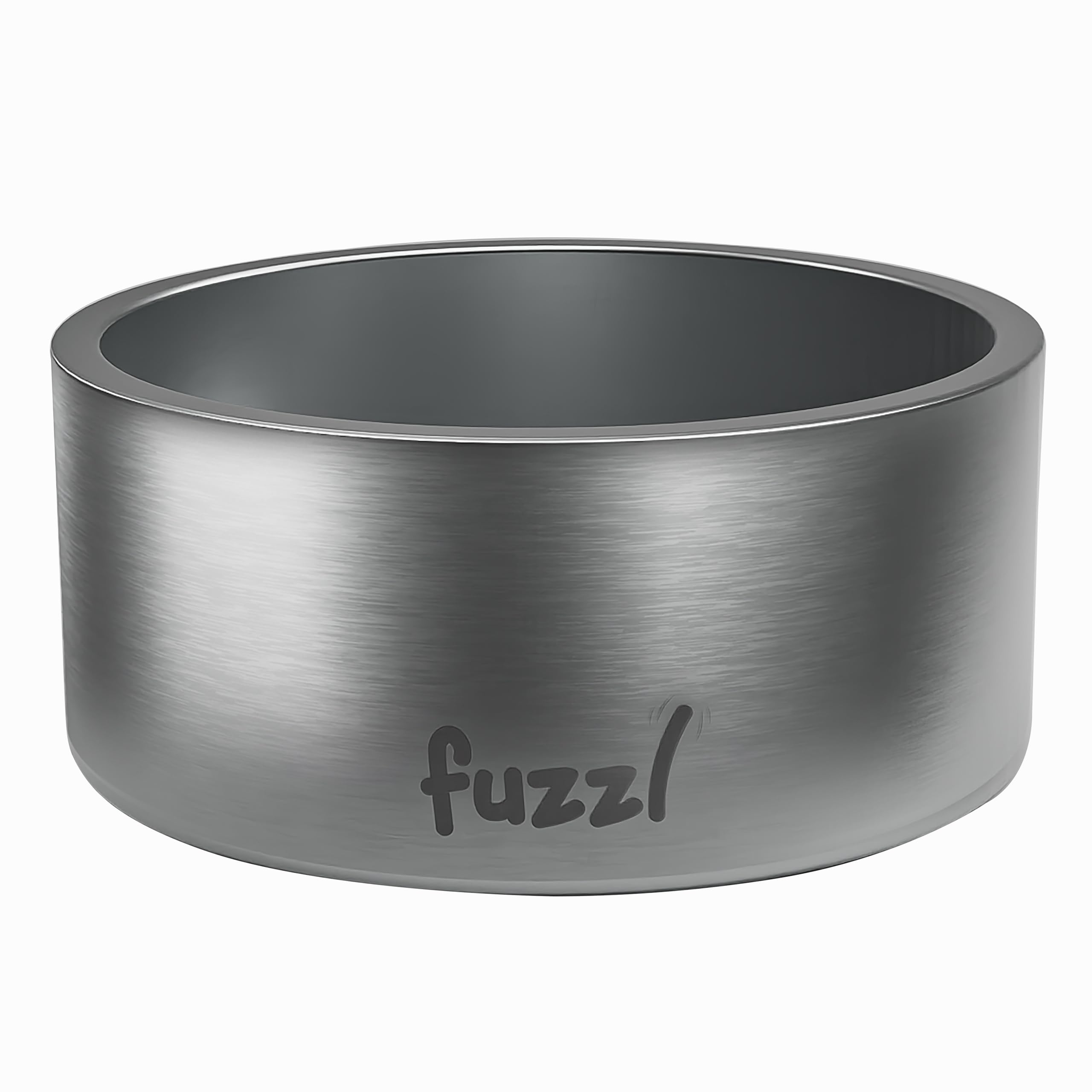 Fuzzl Titan Thermal Bowl 20cm - Brushed Stainless Steel Insultated Thermal Dog Bowl for Indoors and Outdoors with Rubber Base - Versatile Dog Bowls and Dog Water Bowl for Hydration and Feeding