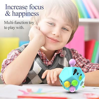 Buy Moshnoly 12 Sided Fidget Cube For Adults Anti Anxiety Dodecagon Cube Relieves Stress And Decompression Controller Block Toys For Kids And Adult With Adhd Add Ocd Autism In School Online In