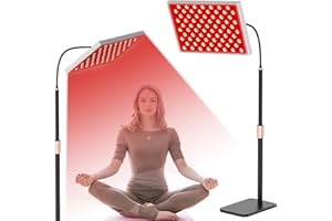 I-VENOYA Red Light Therapy for Body: Infrared Light Therapy Panel Lamp with Stand, 660nm Deep Red and 850nm Near Infrared LED Device at Home for Face and Body