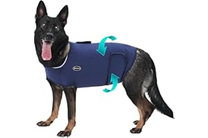 Meifsou Dog Anxiety Vest, Skin-Friendly Thunder Jacket for Dogs, Dog Calming Shirt for Thunder, Fireworks, Vet Visits and Separation - Keep Pet Calm Without Medicine & Training, Anti Anxiety for Dogs