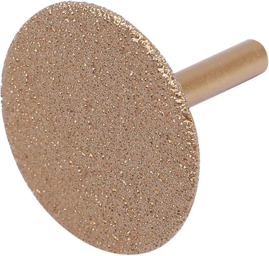 KATSU Tools Die Grinder Burr Diamond Router Bit 6mm Shank Grit 40# Circular 40x2, 6mm Circle 40x2