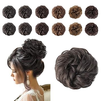 Amazon Com Stampede Glorious 1pcs Messy Hair Bun Hair Scrunchies