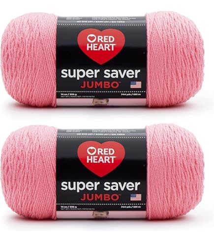 Amazon.com: Red Heart Yarn Super Saver 0722 Pretty N Pink 7 ozQ