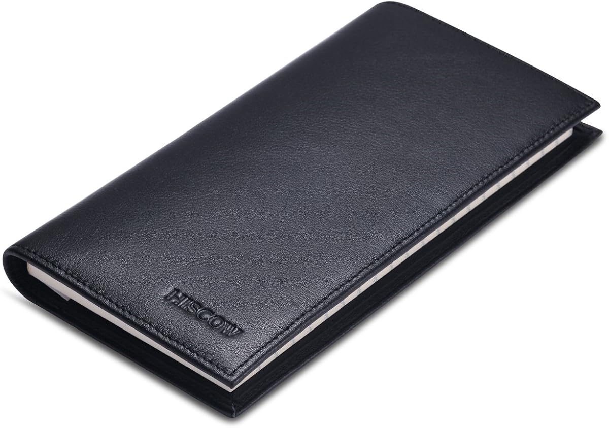 HISCOW Minimalist Checkbook Cover - Full Grain Leather at  Women’s Clothing store