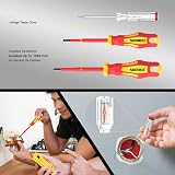 SORAKO 118-Piece Screwdriver Set Magnetic Ratchet Bits Precision Insulated view 6