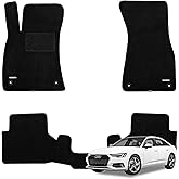 WENNEBIRD Superior Carpet Floor Mats for 2019-2025 Audi A6 (C8), 0.5-Inch Ultra-Thick, Noise-Reducing, All-Weather Waterproof Anti-Slip – 3-Pc Set
