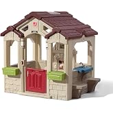 Step2 Charming Cottage Kids Playhouse, Indoor and Outdoor Clubhouse Playset, Interactive Sounds, Toddlers 2+ Years Old, Easy to Assemble