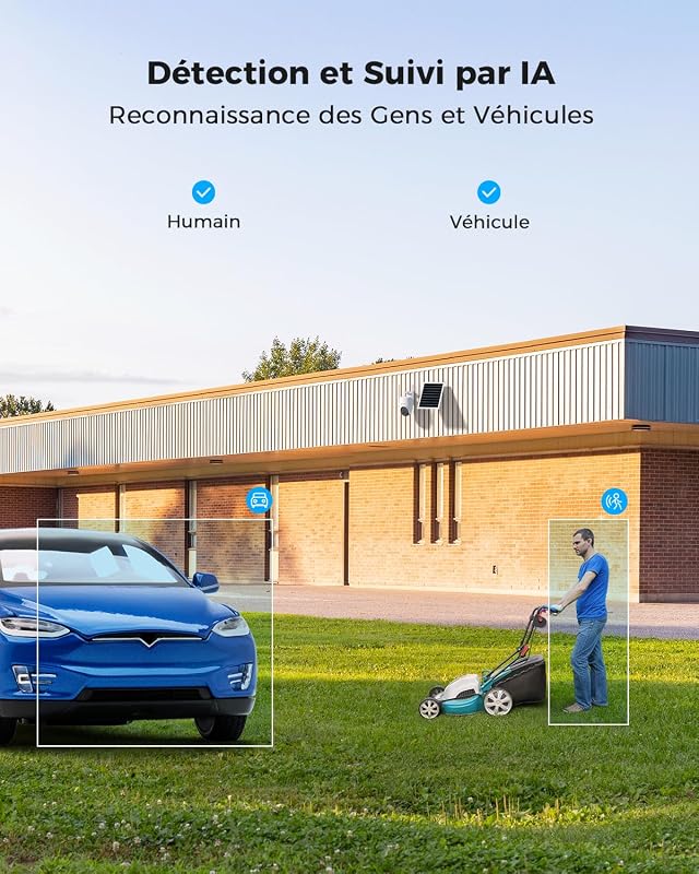 24/7 Enregistrement AOV 4G Camera Surveillance Exterieur sans Fil