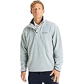 NAUTICA Men's Nautex Mock-Neck Fleece Sweatshirt, Grey, XXL