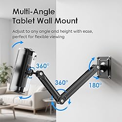 MoKo Universal Tablet Wall Mount, 360° Adjustable