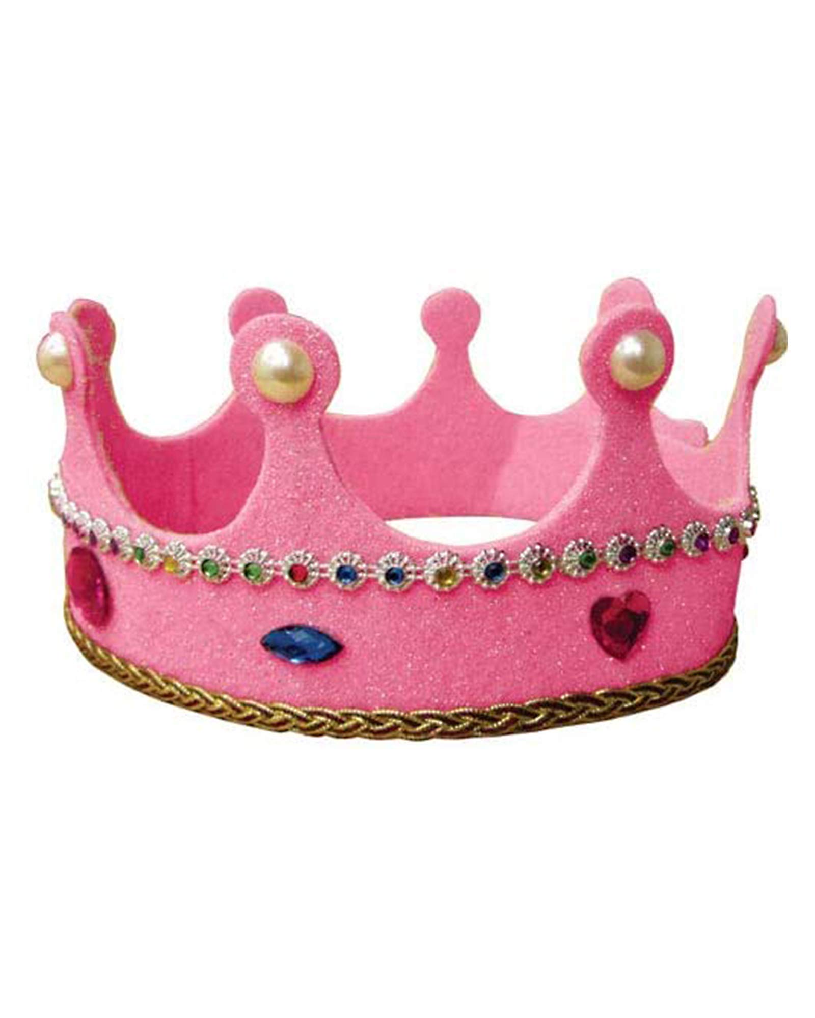 Dress Up America Princess High Crown for Kids - Pink Princess High Crown for Dress Up Set and Role play