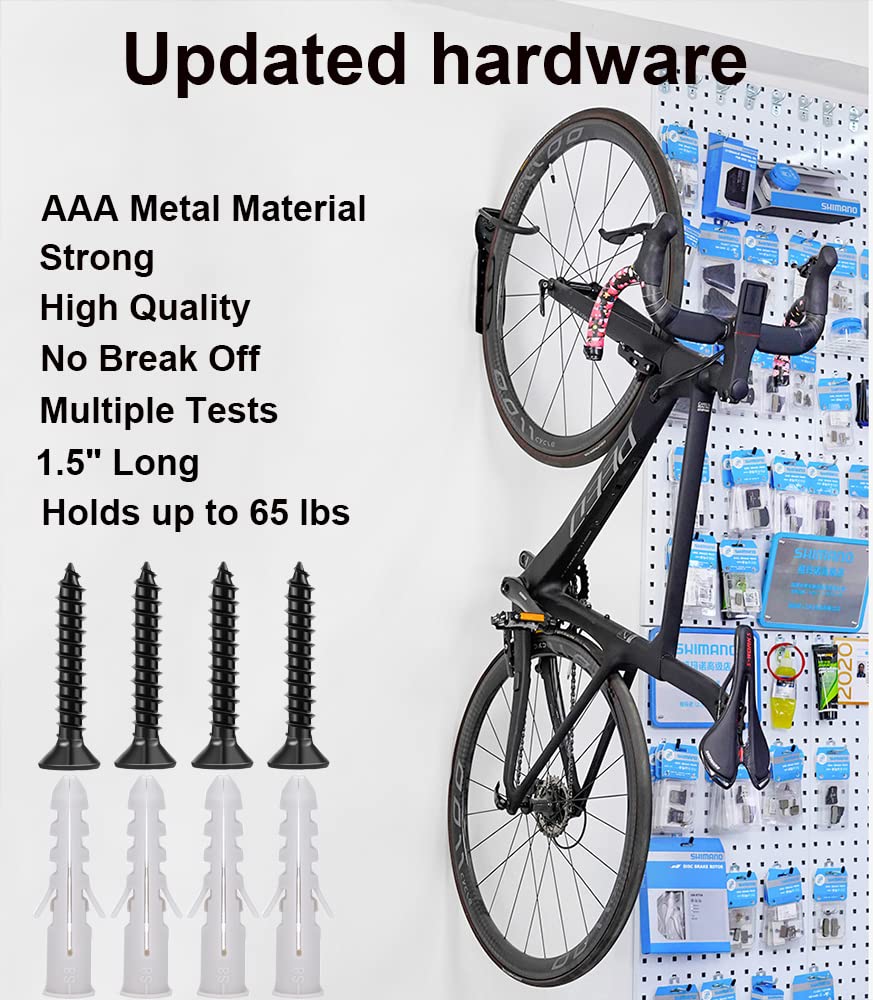 Dirza Bike Rack Garage Wall Mount Bike Hanger Storage System Vertical Bike Hook for Indoor Shed