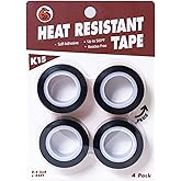 TSSART K15 Heat Tape - Professional Heat Press Tape for Vinyl Sublimation Heat Sublimation Heat Transfer, Oxidation and High Temperature Resistance Residue Free - 4Pack, 0.4 inch x 54FT