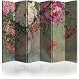 GUTYHRMER, Canvas Room Divider Screen Background Drawing Painting Painted with Oil Paints Peonies Flowers Room Separator Folding Screen Privacy Partition Wall Dividers 6 Panels, Multicolor 6