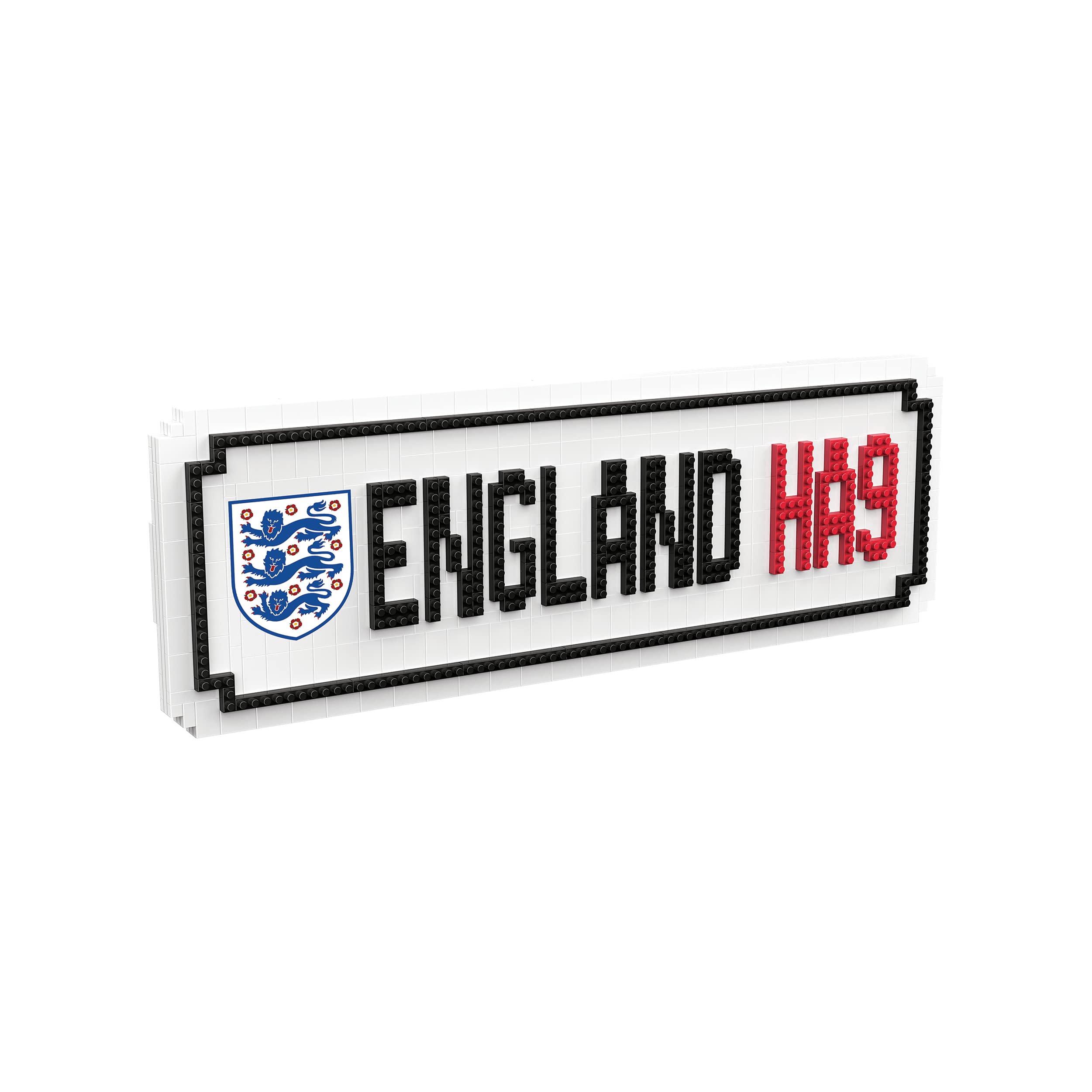 FOCO Officially Licensed England BRXLZ Street Wall Sign 3D Bricks Construction Toy Model